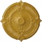 Ekena Millwork Attica Acanthus Leaf Ceiling Medallion (Canopies up to 3 1/4"), 30 1/8"OD x 1 1/2"P, Iridescent Gold CM30ATIGS - alternate 1